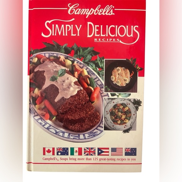 Campbells Other - Vintage 1992 Campbell's Simply Delicious Recipes Hardback Cookbook